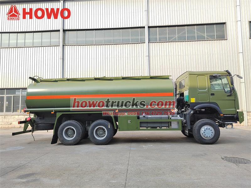 HOWO 6x6 mobile fuel bowser truck