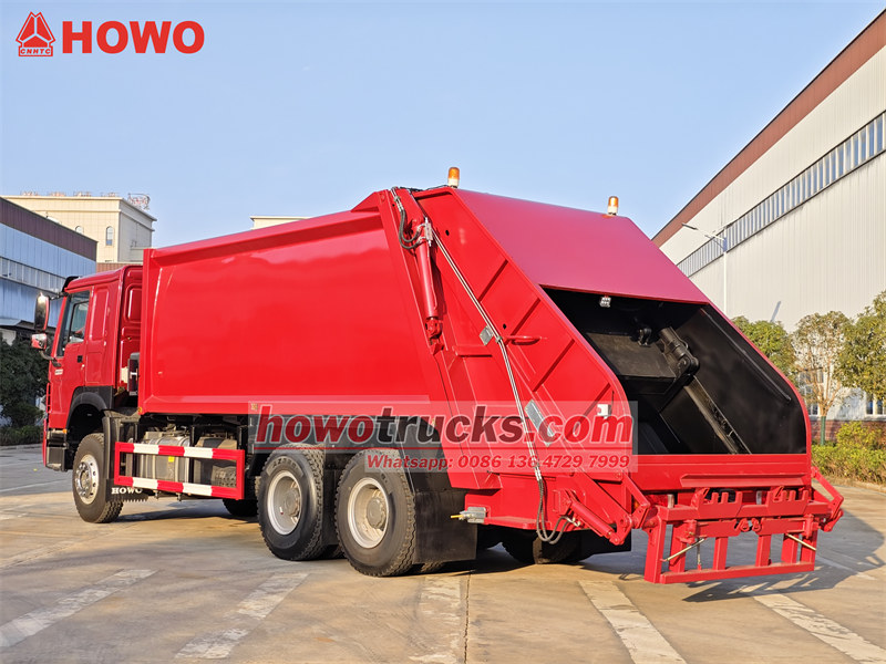 HOWO 20cbm rear loader truck