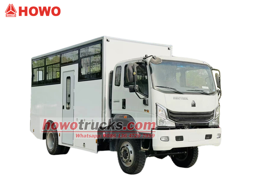 HOWO 4x4 4.2m troop carrier truck