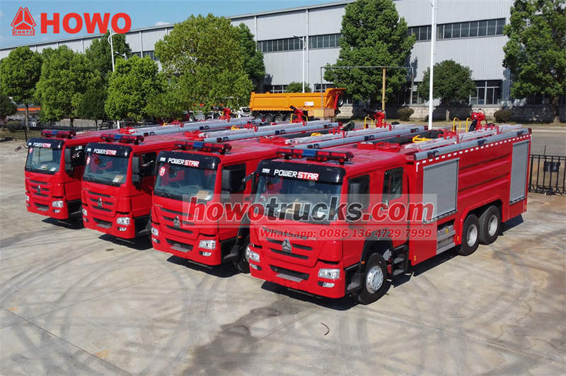 HOWO 6×6 firefighting truck for export