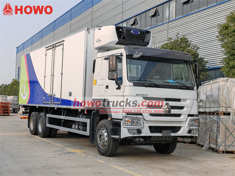 Howo 6x4 20 tons freezer van