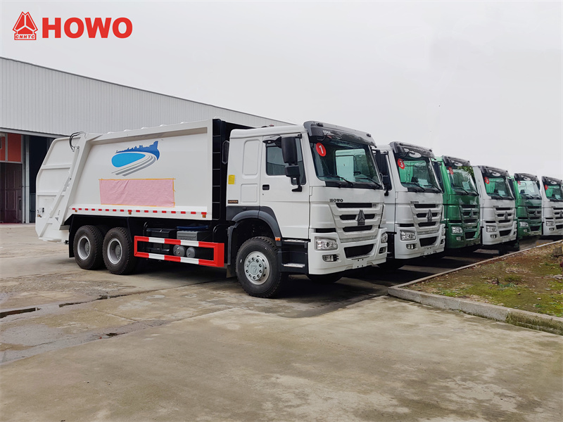 รถบรรทุกขยะแบบโหลดท้าย HOWO 6X4 ขนาด 20CBM จำนวน 16 คัน ได้ถูกส่งออกไปยังประเทศเอธิโอเปียเรียบร้อยแล้ว