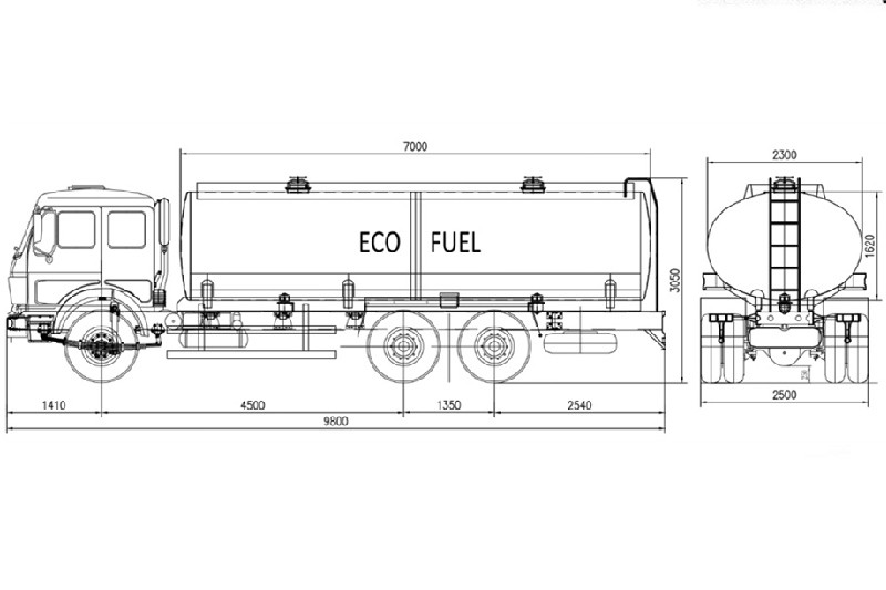 HOWO 20000L fuel tanker truck