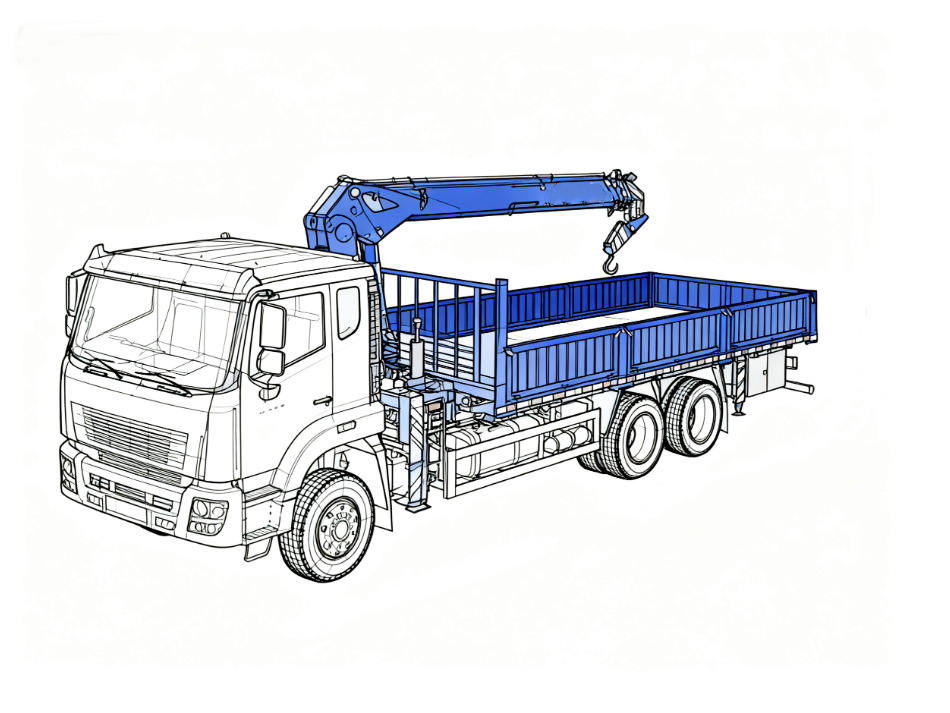 Sinotruk HOWO NX 6x4 truck-mounted crane