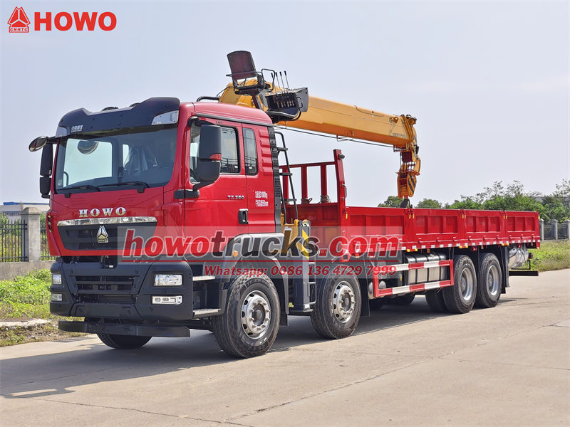 Howo 8×4 Telescopic Boom Crane Truck