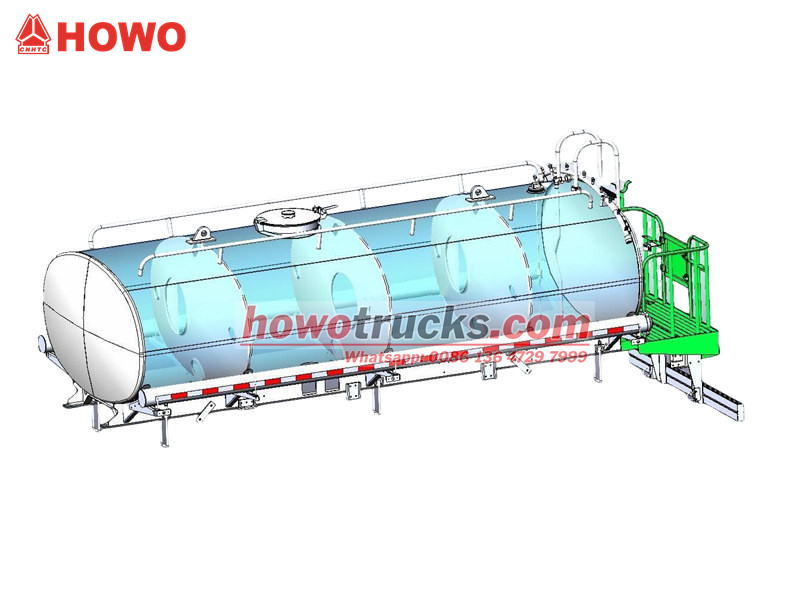 HOWO water tanker drawing