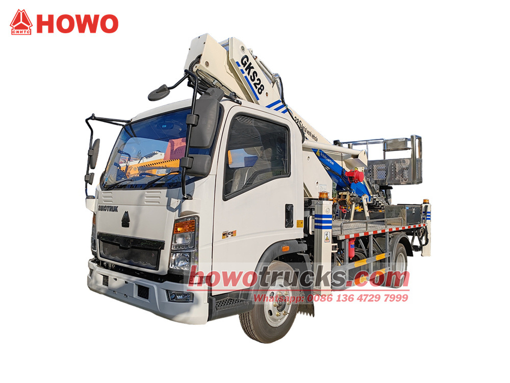 Right Drive 28M HOWO Aerial Work Truck 