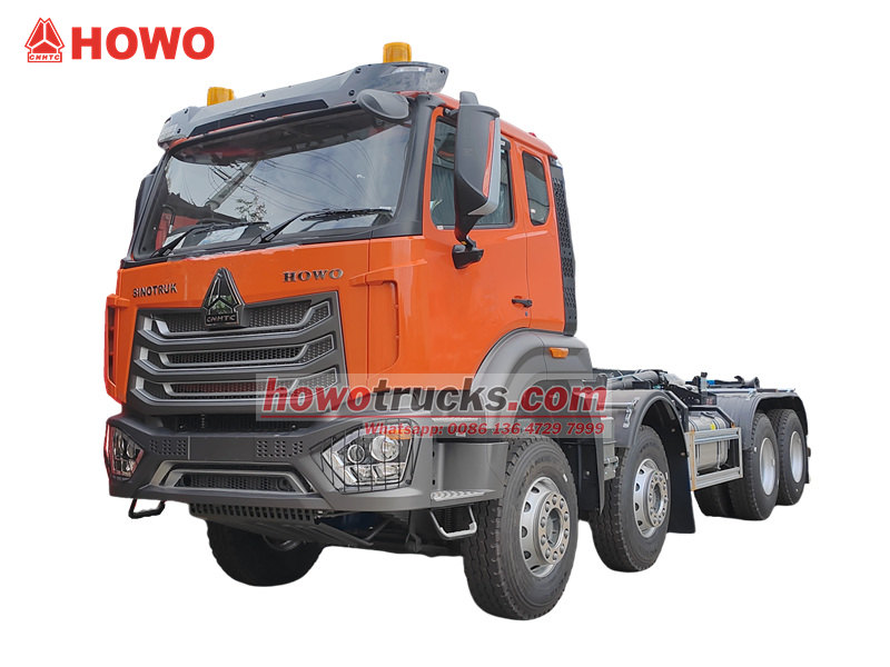 HOWO 8×4 hook loader truck