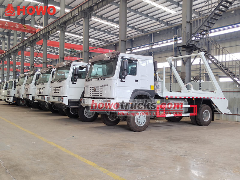 HOWO 4×4 off-road skip loaders for Africa