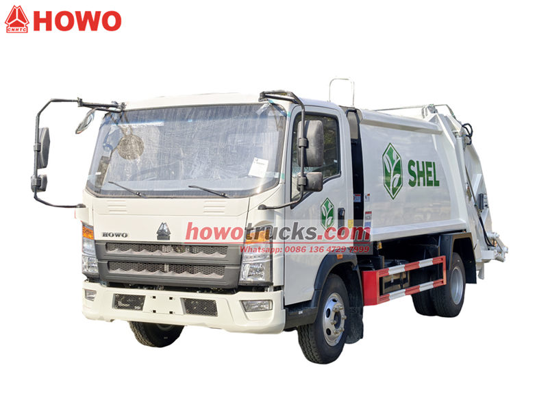 Howo garbage compactor truck