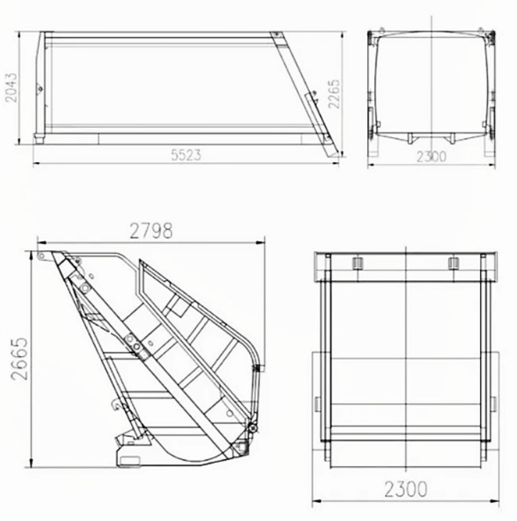 Howo garbage compactor truck