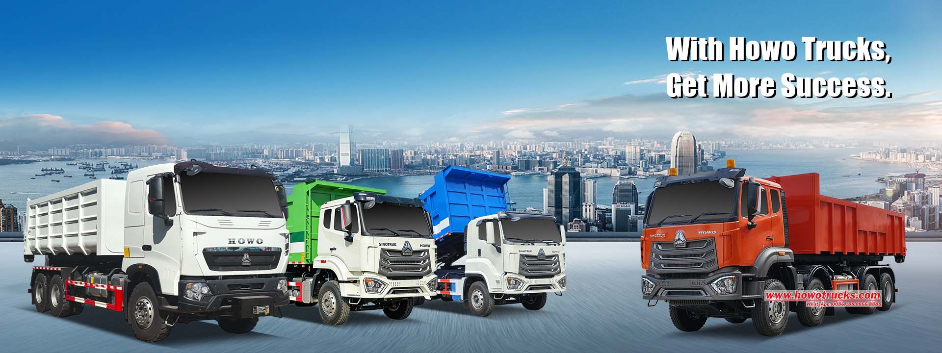 ผู้จำหน่ายรถบรรทุกยกของแบบตะขอ Howo จัดจำหน่ายรถบรรทุกยกของแบบแขนยก Howo ขนาด 10 ตัน, 15 ตัน, 20 ตัน และ 25 ตัน