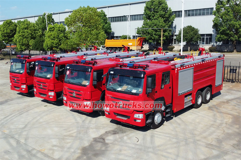 HOWO foam tanker fire engine