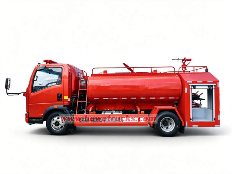 HOWO fire water tank truck HOWO fire water tank truck